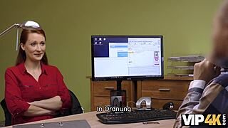 Vip4k Isabella offers her shaved vagina to fuck for a big loan in Czech casting.