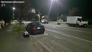 Why Would This Brazen Kiwi Trashy Bitch Get Pissed On Publicly On The Sidewalk As Motorist Yells Out