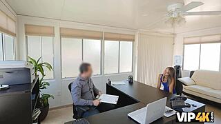 Petite 18+ Cutie Solves Money Problems Through Office Sex Interview