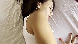 I bent over my cute brunette stepsister and fucked her doggystyle in the morning