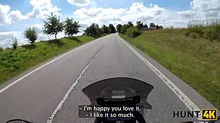 Bike Ride Turns Into Intense Outdoor Deepthroat And Hardcore Sex With European Babe