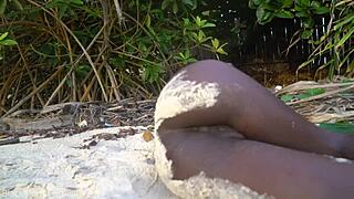 Will This Skinny African Tribe Girl Finish Cooking Naked Medicine in Forest for Granny?