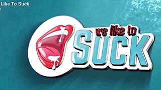 Tinder Date Takes Messy Cumshot on First Date!