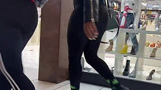 Stretching out in tight yoga pants for the season