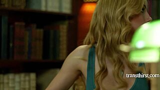 cute ts ariel demure conjures cliff jensen for tight ass fuck in library