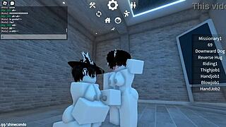 chicas traviesas enjoy wild fun in roblox with big tits