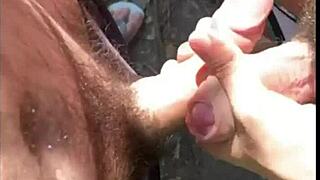 This muscular Brazilian guy casually dominates a stranger in first-time anal casting on the trail.