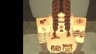 Brown hair slut, ride my dick just like that in my roblox condo!