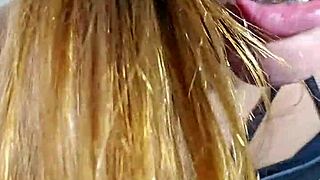 Intense Lycra Panty Try-On with Flashing Siririca Action
