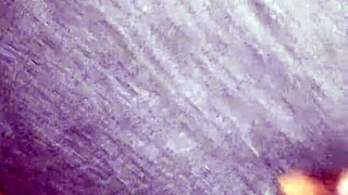 Sloppy deepthroat blowjob with fat bbw on the outdoor patio