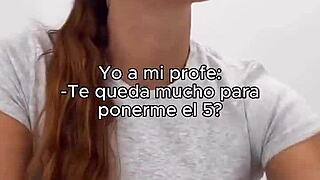 Overwhelmed By Desire Giving Spanish Teacher Intense Teen Handjob