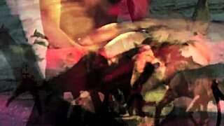 vintage beauty BENT OVER DOGGYSTYLE in hairy outdoor retro tits tease!