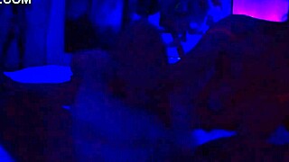 We tried our bedroom experiment with ultraviolet light and cougar handjob