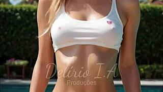 AI-Generated Blonde Angels