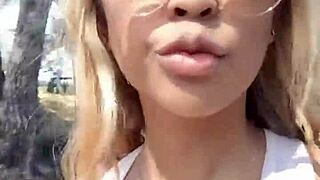 Teaser episode 1 from season 5 shows exhib at the beach with subtle teasing moves.