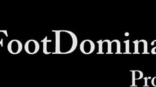 Briannas Boot Shiner Worships Her Feet In Femdom Fetish Scene