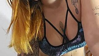 Intense Lycra Panty Try-On with Flashing Siririca Action