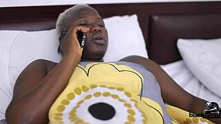 Helpful neighbor with huge cock, can you believe he cums twice right on Nimi's big fat ass?