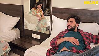 Huge boobs indian beautiful malkin has rough sex with servant including ass licking and wet pussy action