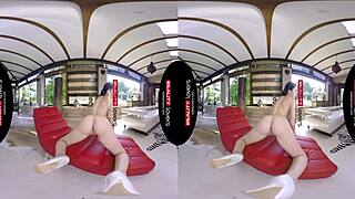 Wow, watch Rebecca Volpetti in Italian heels get anal fingering, choking, deepthroat, and cowgirl riding in part 1!