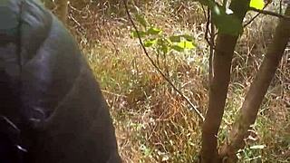 Milfycalla's fishing spot adventure turns pantyhose tease wet