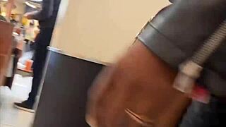 Stretching out in tight yoga pants for the season