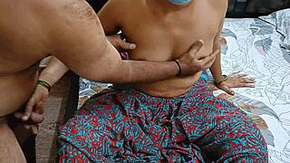 hey south indian couple, we hardfuck quickie creampie on bed naked