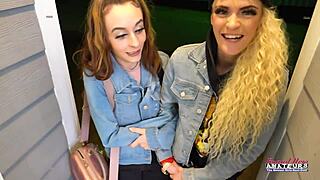 hey skinny blonde sassy and cute brunette lola are sucking tits and twats together 😘👩‍❤️‍💋‍👩