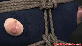 In a neutral narrative india summer experiences overarm tied breast bondage with elements of domination and submission.