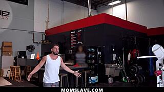 Whoa, check out this hot stepmom and stepdaughter getting freeuse access at the gym with blowjobs and doggystyle