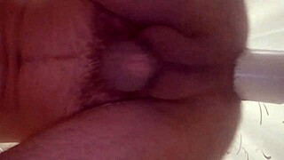 Oh man, I'm shoving this bottle deep in my asshole for intense anal fisting orgasm! 🍾🍑