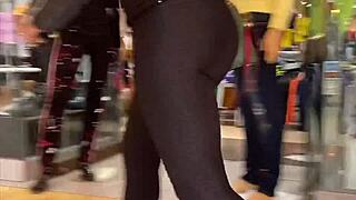 Stretching out in tight yoga pants for the season