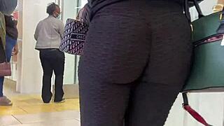 Stretching out in tight yoga pants for the season