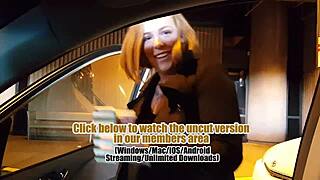 Whoa big tits redhead gets a wild big black cock surprise 😲🍆