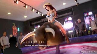 sexy slutty bride and milf friends compete in horny bull riding contest at night club.
