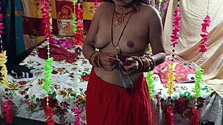 Bent over newlyweds share suhagraat first night sex with clear hindi audio