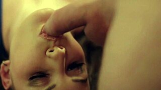 Her deepthroat blowjob gags chokes and swallows your cumshot style