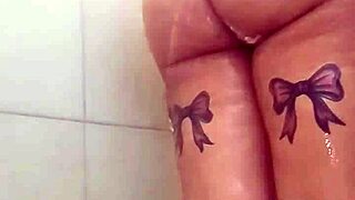 Fat BBW's Big Tits and Ass Tease in Quick Shower Bath