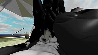 Big cock pounds scp-1471 mal0 bent over beach rocks