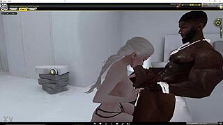 white slut slurps monster bbc deepthroat sloppy