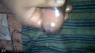 mallu guy's oiled cock erupts massive cumshot all over