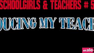 teacher slut seduces student for creampie group pussy lick