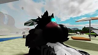 Big cock pounds scp-1471 mal0 bent over beach rocks