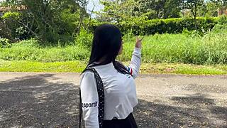 uni girl gives in easy fucks stranger cheats bf 😈🇨🇴