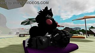 Big cock pounds scp-1471 mal0 bent over beach rocks