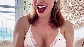 punheta guiada... batendo uma bem gostoso pra vc com meus peitos enormes