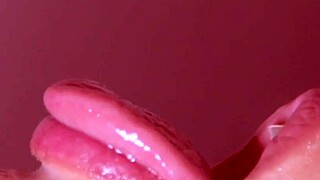 Japanese babe's close-up monster cock cum explosion part 02
