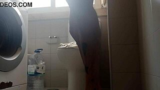 Guy shaves monster cock spits thick milk loads