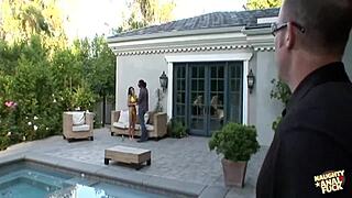 her huge fake tits beg for titty fucks while her tight ass craves anal rides