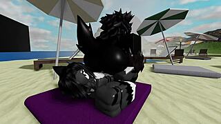 Big cock pounds scp-1471 mal0 bent over beach rocks